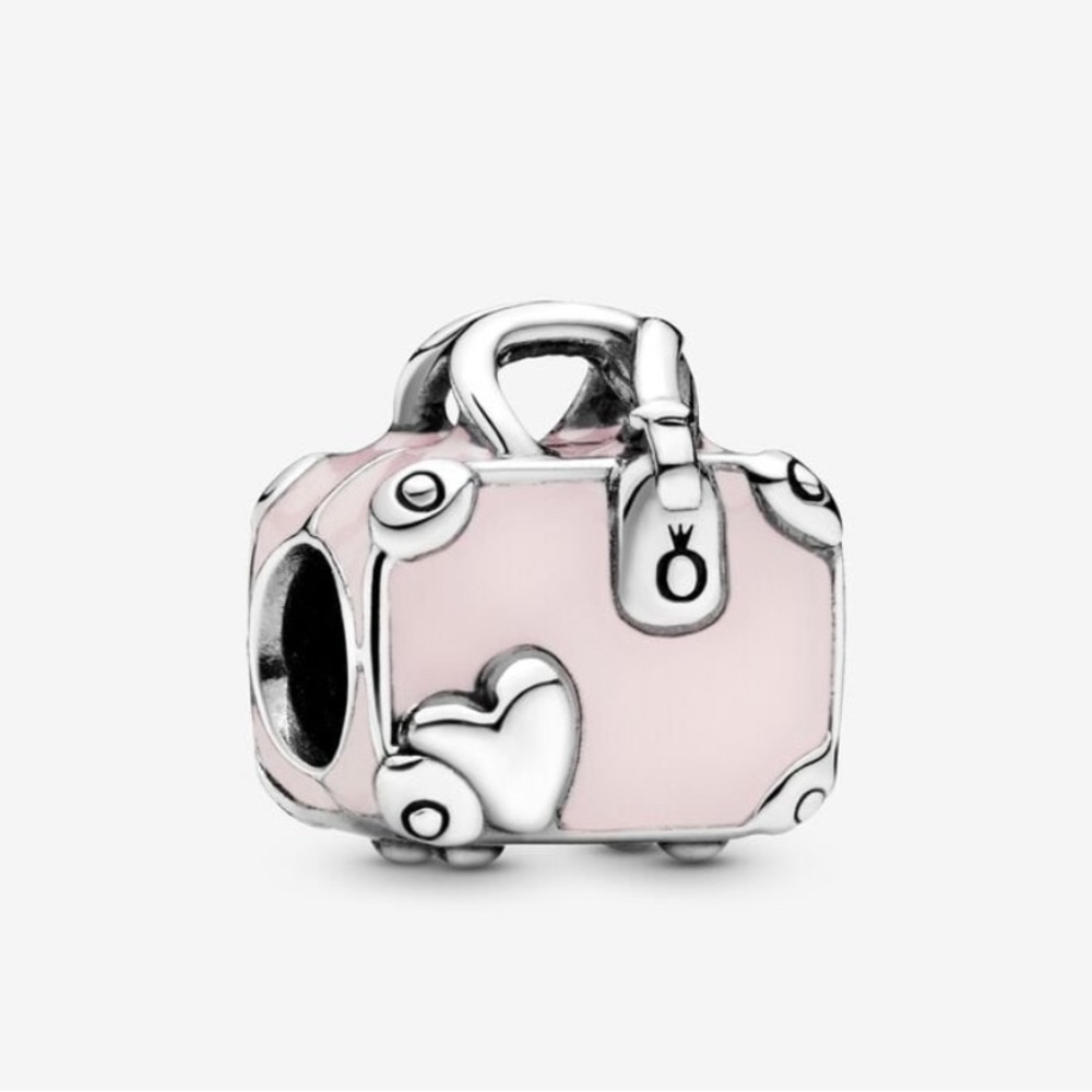 PANDORA Pink Travel Bag Charm
